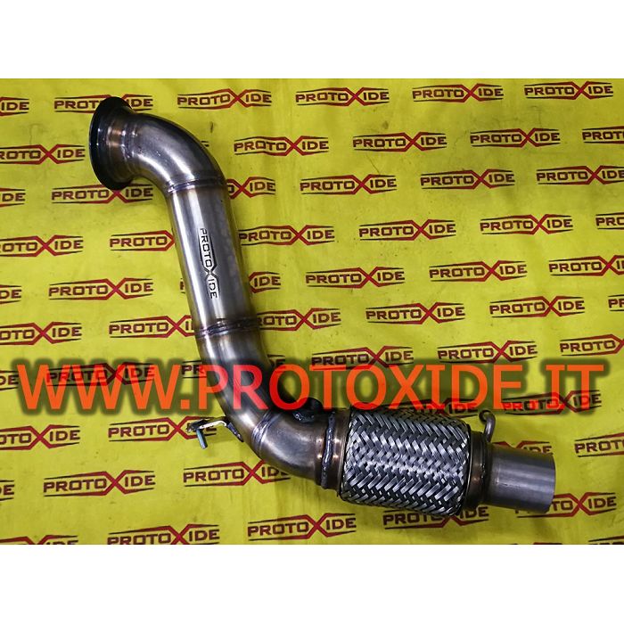 Free increased exhaust downpipe BMW 116i 1.6 136hp for original stainless steel turbo Downpipe for gasoline engine turbo