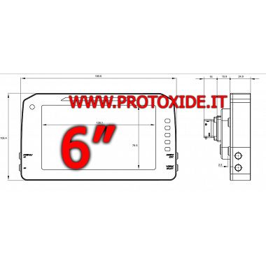 Painel digital para carros e motocicletas 6 "modelo P Painéis digitais para carros e motos