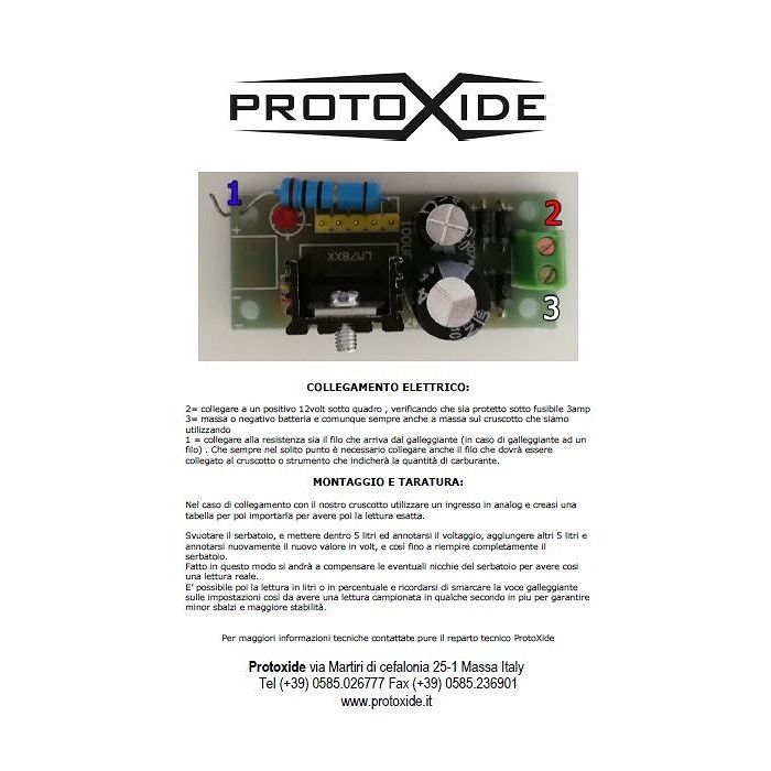 Copy of the instruction manual of a ProtoXide product Our services