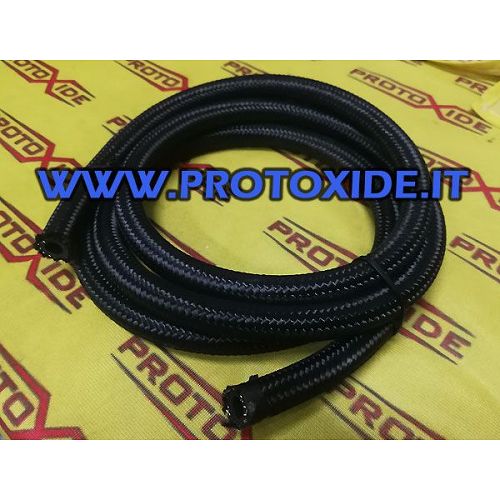 Tuyau de carburant tressé - tuyau de vidange d'huile turbo en caoutchouc synthétique 14 mm monté à l'intérieur Tuyaux de