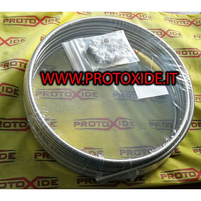 Jäykkä polttoaineputki bensiini ja E85 ruostumaton teräs 8mm sisäinen Polttoaineputket öljyputket punotut ja ilmailuliittimet Jäykkä polttoaineputki bensiini ja E85 ruostumaton teräs 8mm sisäinen Polttoaineputket öljyputket punotut ja ilmailuliittimet