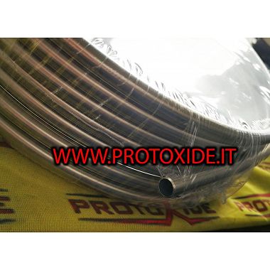 Rigid fuel pipe petrol and E85 stainless steel 8mm internal Fuel pipes oil pipes braided and aeronautical fittings