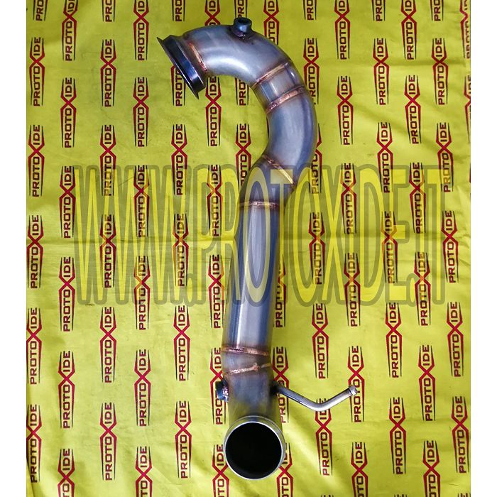 Downpipe scarico Mercedes Benz A45 Amg 381hp no kat solo tubo libero senza catalizzatore maggiorato acciaio inox Downpipe mot...