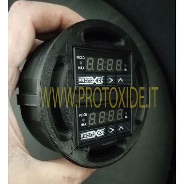 Support d'instruments de ventilation Fiat 500 Abarth pour 2 instruments ProtoXide rectangulaires compacts Porte-instruments e...