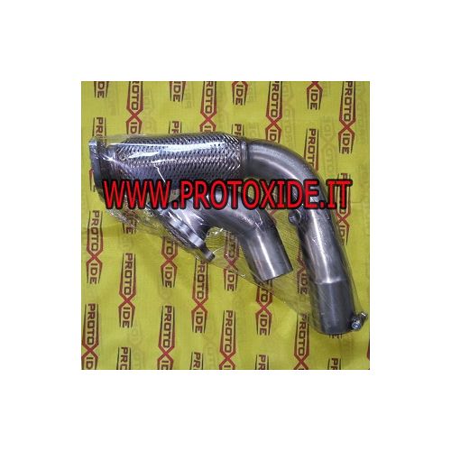 Downpipe scarico maggiorato Fiat Punto GT turbocompressore originale IHI VL7 acciaio con flessibile Downpipe motori turbo a b...