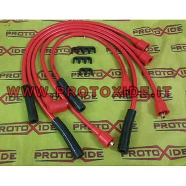 High conductivity spark plug cables for Fiat Ritmo 105 -130 TC red Specific spark wire plug for cars