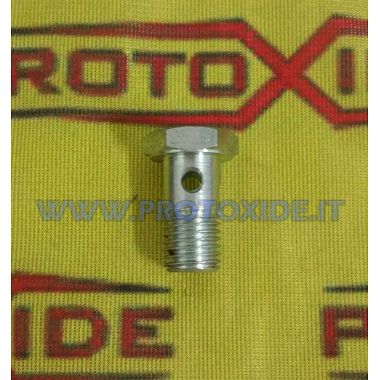 Parafuso oco perfurado para saída de óleo da turbina no bloco do motor Fiat Uno Turbo - Fiat Punto GT Tubos de óleo e acessór...