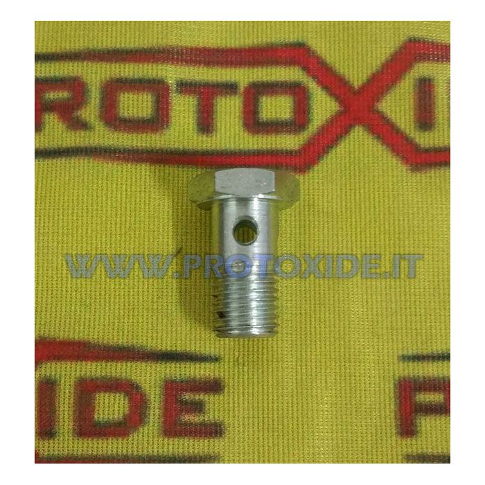 Tornillo hueco perforado para tubo de impulsión de aceite de salida de aceite de turbina en bloque motor Fiat Uno Turbo - Fia...