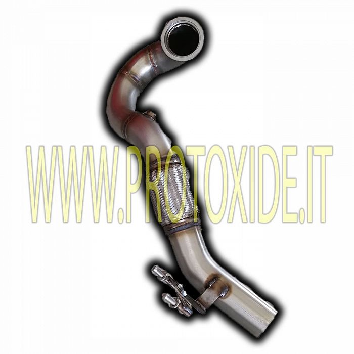 Downpipe de escape livre 76mm Audi S3 8V - GOLF 7 Audi TT TFSI 2.000 300HP Motores a gasolina turbo downpipe