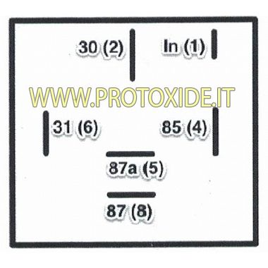 ממסר דחפים 12V בקרה שלילית או חיובית 01170716 מתגים וכפתורים