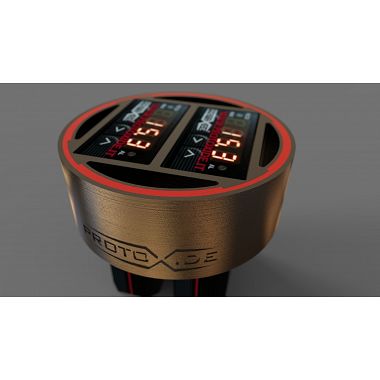 Fiat 500 Abarth manometer met dubbel display, uitlaatgastemperatuur, AFR, Turbodruk, oliedruk naar keuze Drukmeters Turbo, Be...