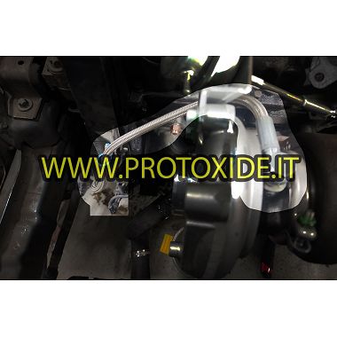 Durite d'huile en chaussette métallique pour moteurs Fiat FIRE 500-600, Lancia Y transformés en turbo avec moteur 1100-1200 8...