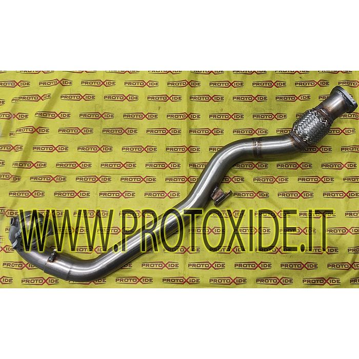 Downpipe de escape superdimensionado Fiat Coupè 2000 20v Turbo GT28 GTX28 longo downpipe de aço inoxidável motores turbo a