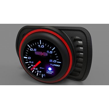 Audi A3 S3 8L 1800 20v Turbo pressure gauge holder with 52mm hole air vent for pressure gauge red ring Instrument holder