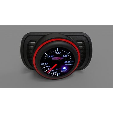 Audi A3 S3 8L 1800 20v Turbo pressure gauge holder with 52mm hole air vent for pressure gauge red ring Instrument holder