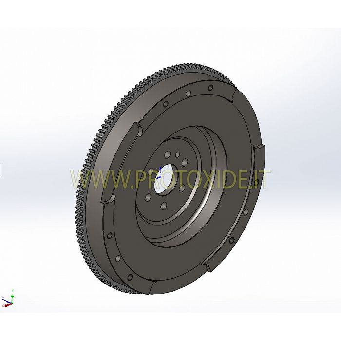 Kit Vliegwiel enkelmassa staal met versterkte koppeling Ford Focus 1600 16v Turbo MK3 150-182pk Staal vliegwiel koppeling