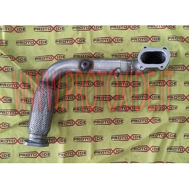 Tubo de escape de acero sobredimensionado con turbocompresores flexibles Fiat Punto GT Mitsubishi TD04 Motores de gasolina tu...