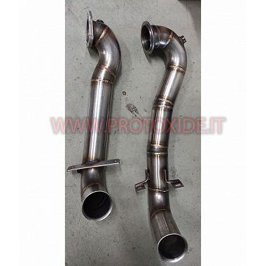 Downpipe scarico libero MiniCooper R56 Turbo- Peugeot 207 GTI 308 - Peugeot RCZ senza catalizzatore motore 1600 thp Downpipe ...