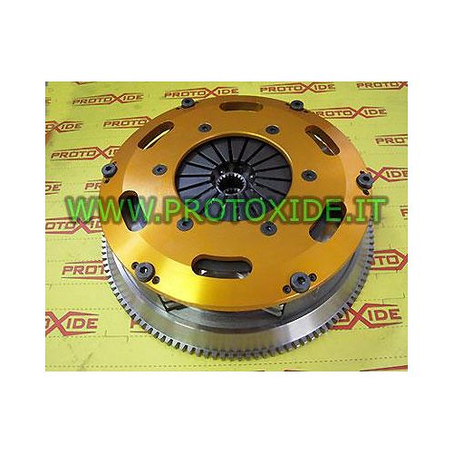 Kit Volano acciaio monomassa frizione rinforzata bidisco rame Fiat 500 Punto Panda 1300 JTD MJET 75- 95hp Kit volani acciaio ...