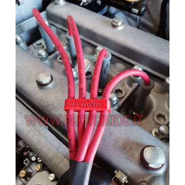 High conductivity red Alfa Romeo Giulia 2000 spark plug cables Specific spark wire plug for cars