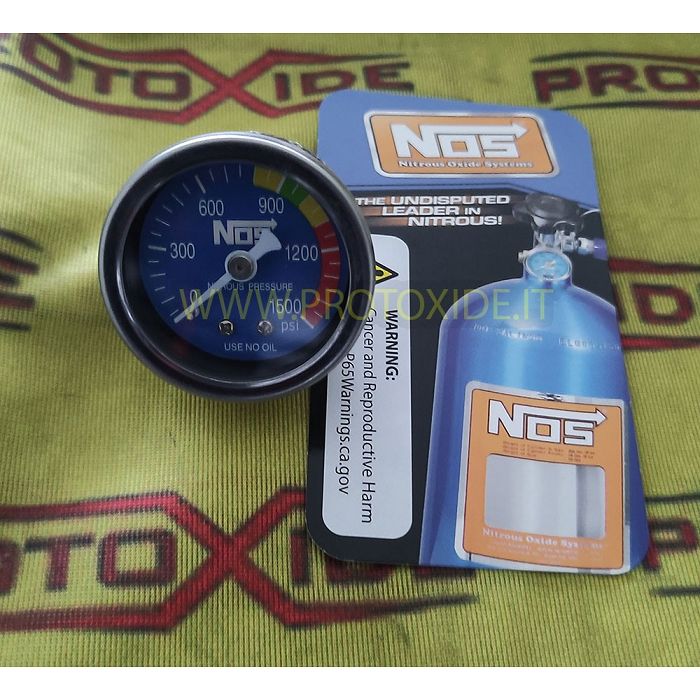 NOS pressure gauge for chromed nitrous oxide Spare parts for nitrous oxide systems