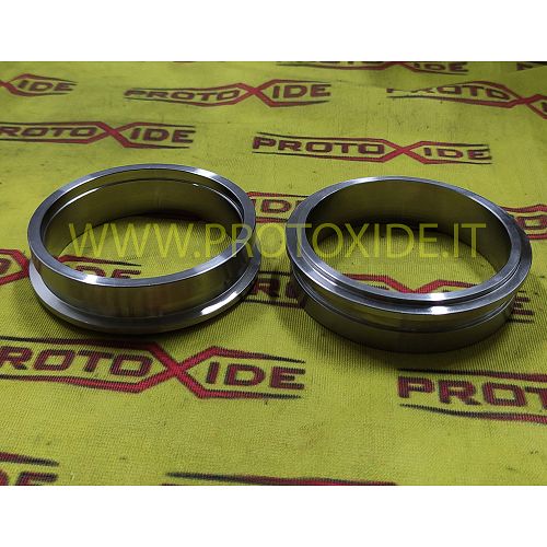 Flangia v-band scarico per turbocompressore Garrett G25 550 - G25 660 uscita anello downpipe inox Bridas para turbo, bajante ...