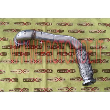 ماسورة العادم Fiat Punto GT - Fiat Uno Turbo 1400 Garrett GBC 20 - 300 شاحن توربيني محركات بنزين توربو Downpipe