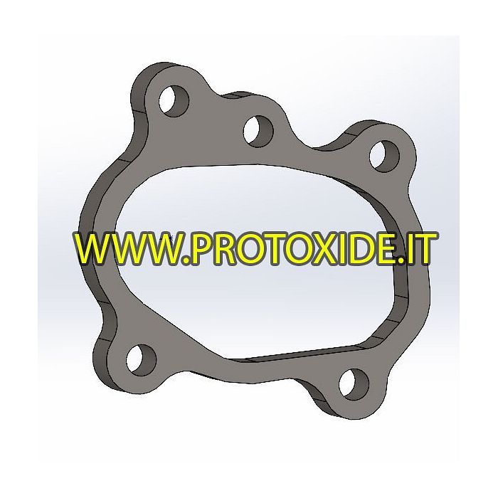 Flange Gt23 -25 escape para downpipe Turbo Renault 5 - Punto Gt Flanges para Turbo, Downpipe e Wastegate