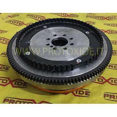 Single-mass steel flywheel kit reinforced clutch twin-disc copper Fiat 500 Punto Panda 1300 JTD MJET 75- 95hp Flywheel kit wi...