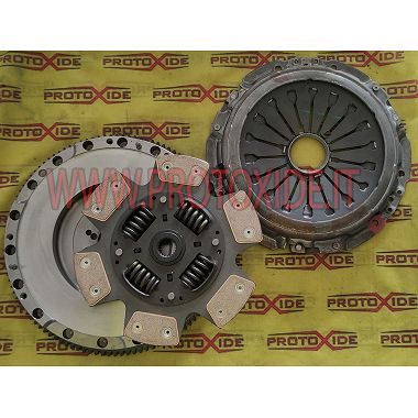 Kit volano monomassa frizione rinforzata Rame 6 Placche Alfa 147 GTA 3200 V6 Kit volano acciaio frizione rinforzata