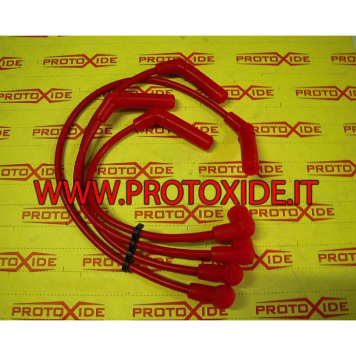 Spark plug cables Fiat Punto GT 1400 8.8mm high conductivity red Car specific spark plug cables