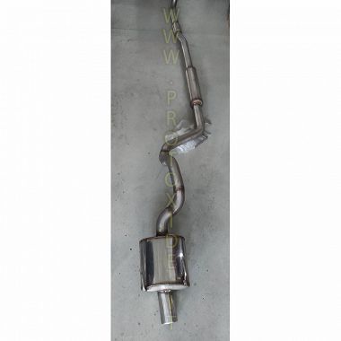 Fiat Panda 100Hp exhaust complete increased stainless steel Complete sports exhaust systems