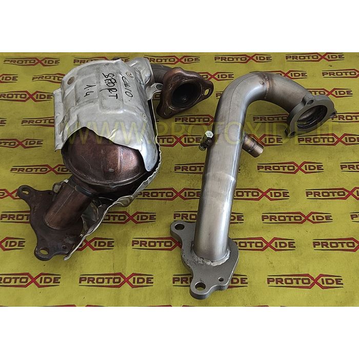 Uitlaat downpipe Renault Clio Tce 1200 Sport Turbo 118-120 pk GT Line niet gekatalyseerd Downpipe turbo benzinemotoren