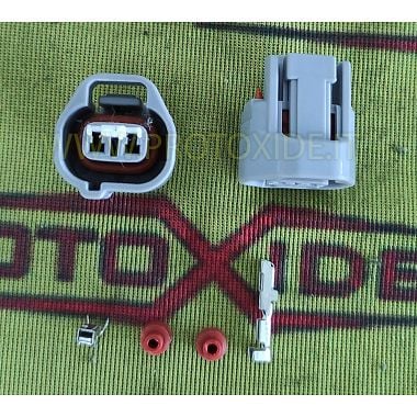 Connettore maschio 2 vie per ATTUATORI solenoidi Denso motori Mitsubishi Connettori elettrici automotive