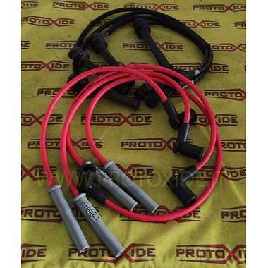 Red Renault Clio RS spark plug cables high conductivity phase 1-2 Specific car spark plug cables