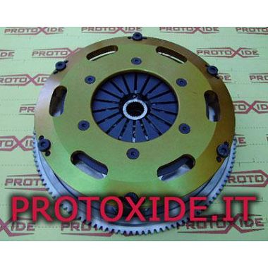 Kit Volano frizione rinforzata bidisco rame Renault Clio 1400 - 1600 16v 60-2 acciaio Kit volani acciaio frizione BIDISCO rin...