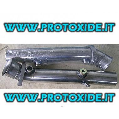 Sost. catalitici tronchetti Ferrari 360 liberi solo tubo acciaio scarico Inox Catalitici e finti catalizzatori