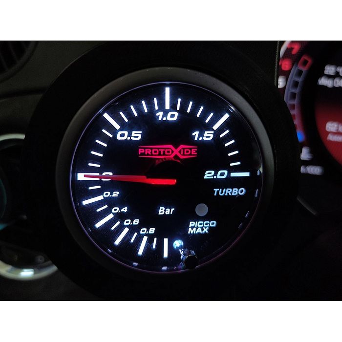 Turbo-Manometer, das auf Fiat 500 Abarth installiert werden kann Manometer Turbo, Benzin, Öl