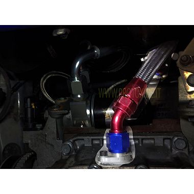 Tubo de drenagem de óleo de retorno Fiat 500 Abarth Turbo com radiador de óleo externo Tubos de óleo e acessórios para turboc...