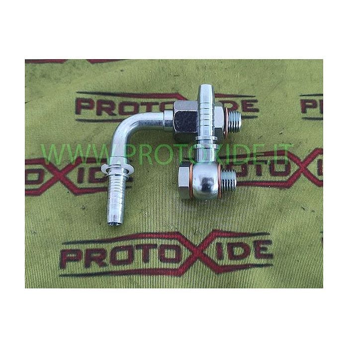 Raccords d'eau pour turbocompresseur Garrett GT-GTX Raccord droit GT1446 et connecteur de tuyau pivotant à 90 degrés Tuyaux Raccords d'eau pour turbocompresseur Garrett GT-GTX Raccord droit GT1446 et connecteur de tuyau pivotant à 90 degrés Tuyaux