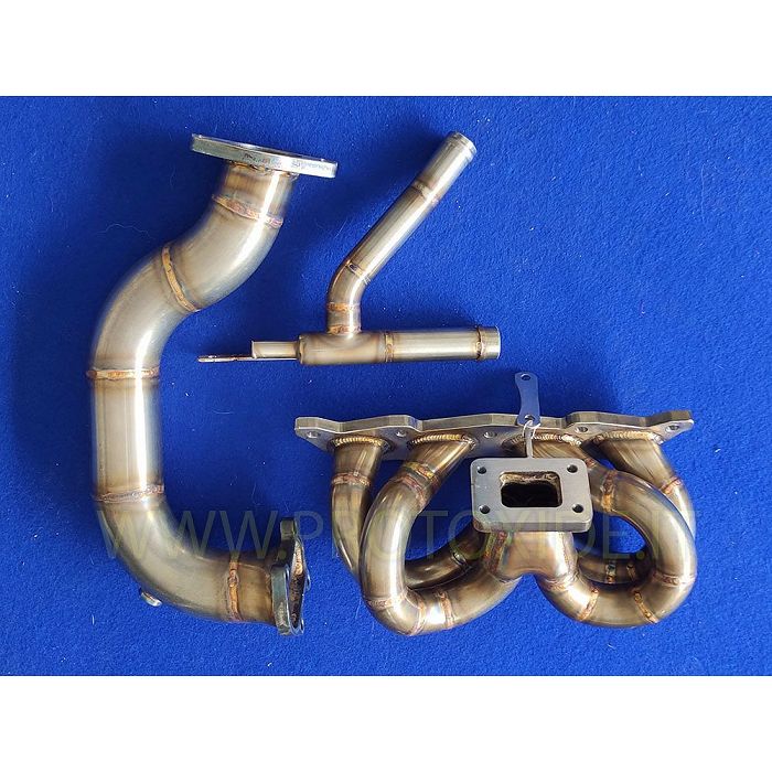 Water pipe downpipe exhaust manifold kit Fiat 500 Abarth 1400 16v Grande Punto Turbo stainless steel Steel exhaust manifolds ...