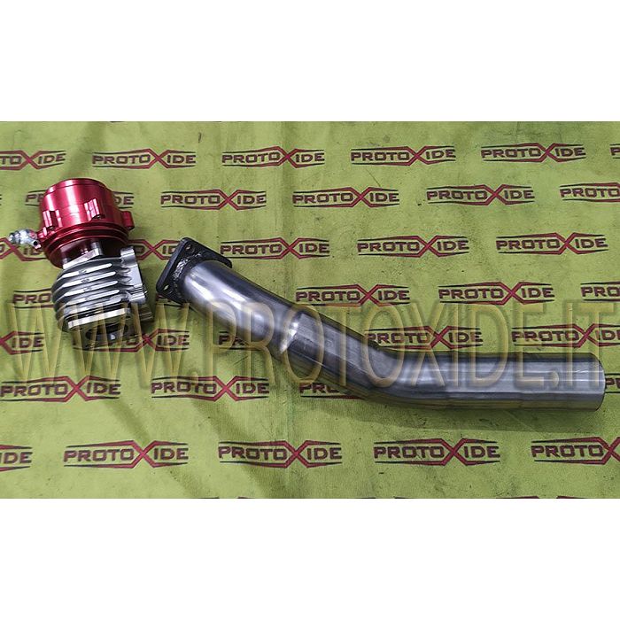 External wastegate Porsche 944 2500 turbo with exhaust pipe External wastegate