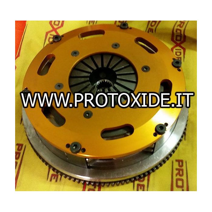 Kit volant ambreiaj cu dublu disc ranforsat ALFA ROMEO 147 GTA -156- 166 2.5 3.2 120- 140- 184 kw V6 Busso Set volant otel...