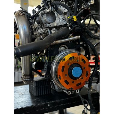 Forstærket to-skive svinghjul koblingssæt Fiat GrandePunto - 500 Abarth - Tjet 1400 Turbo 16v enkeltmasse stål Flywheel kit m...
