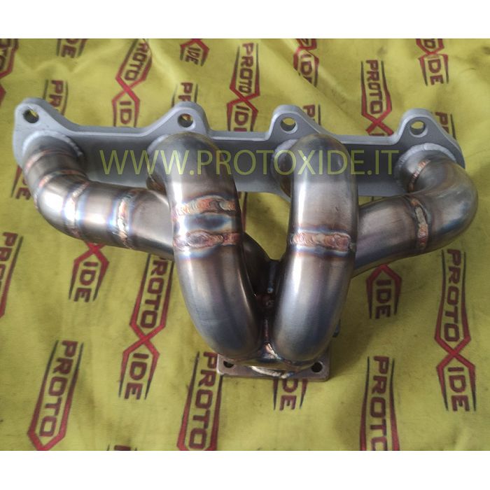 Stainless steel exhaust manifold Alfa 147 Fiat Lancia 1900 Jtd 8v with 2400 steel flange Steel exhaust manifolds Turbodiesel