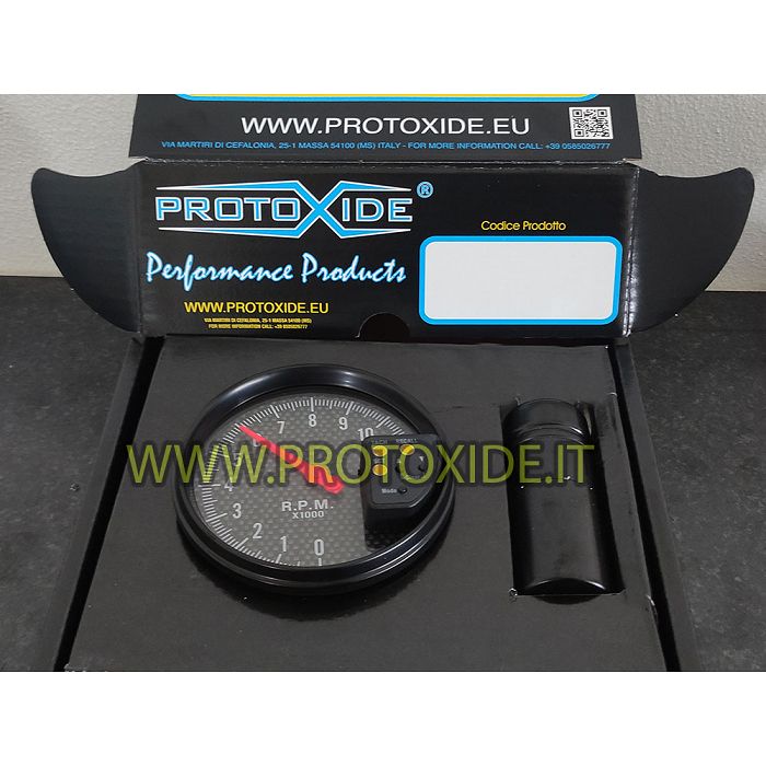 Cuentarrevoluciones del motor grande de 125 mm de 10000 rpm con luz de cambio Tacómetro del motor y luces de cambio