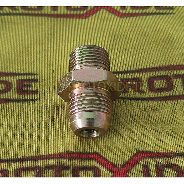 Raccordo Nipple 10AN 20X1.5 metallico acciaio zincato Tubi olio e raccordi per turbocompressori