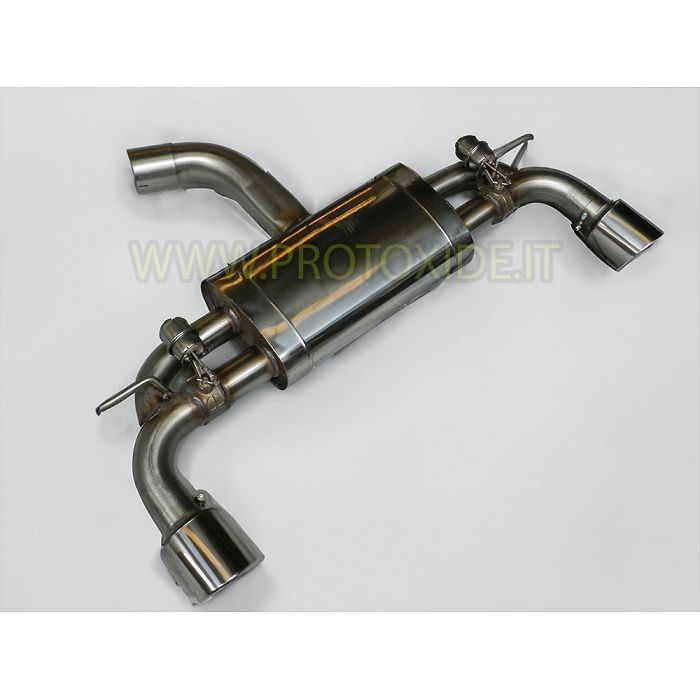 Golf 8 2000 GTI oversized 76 stainless steel final exhaust with valves, mufflers and exhaust accessories