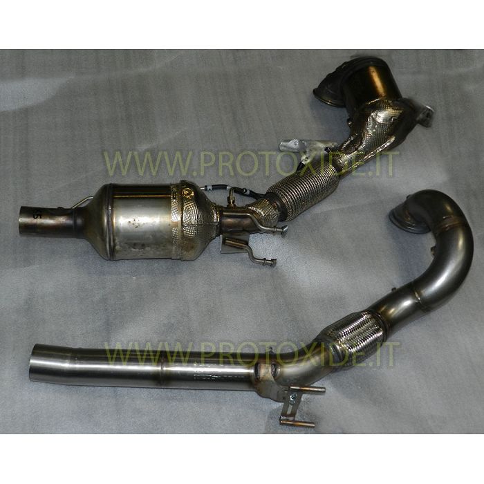 أنبوب عادم مجاني Golf 8 GTI 2000 245hp غير محفز ولا يوجد محركات بنزين توربو OPF / GPF Downpipe