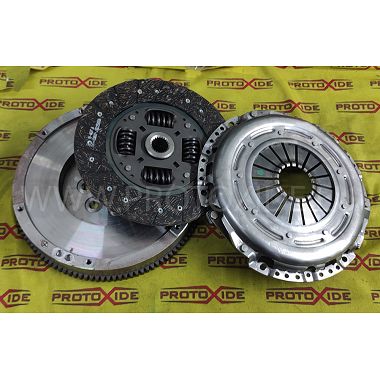 Single mass steel flywheel kit reinforced clutch Alfa 159 - Brera - Croma 2400 1900 JTDM 210 Hp Single mass steel flywheel kit